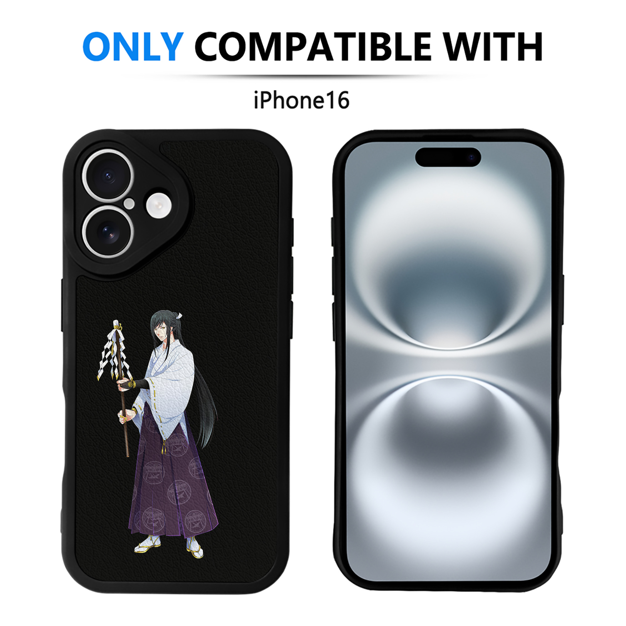 （画像用） 刀剣乱舞 Touken Ranbu 【iPhone 16シリーズ対応】シリコンスマホケース（レザー調） 材質：シリコン